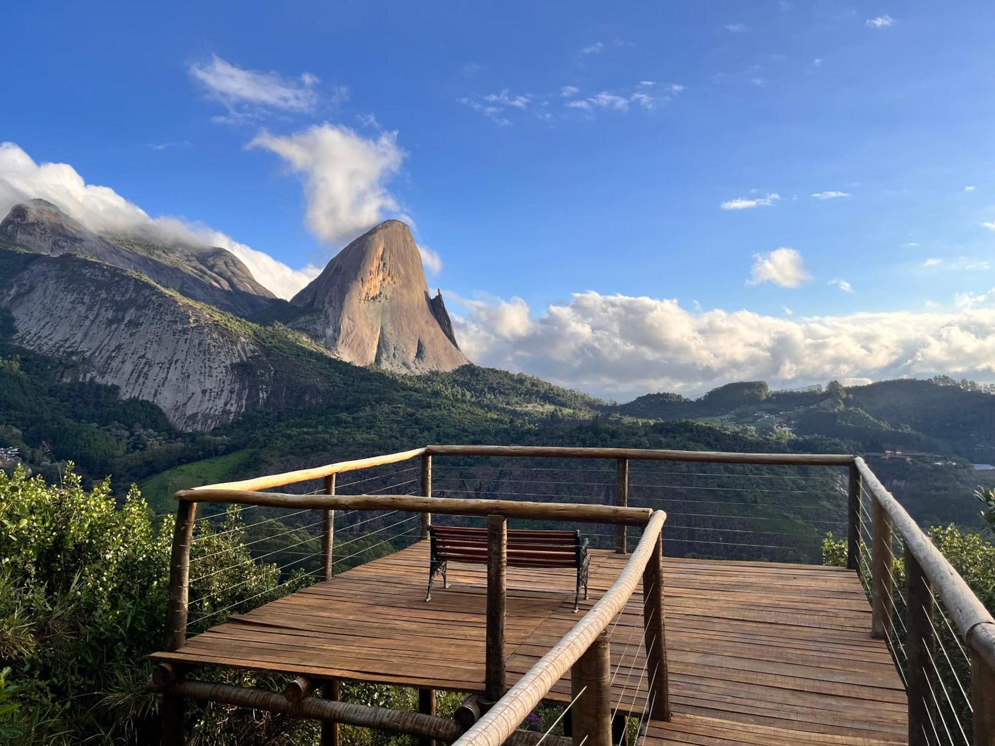 Aroso Paco Hotel Pedra Azul  Kültér fotó View of the mountain from the viewing platform